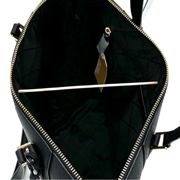 Michael Kors Large Charlotte Tote Bag & Large Continental Wallet Wristlet Black - Picture 9 of 14